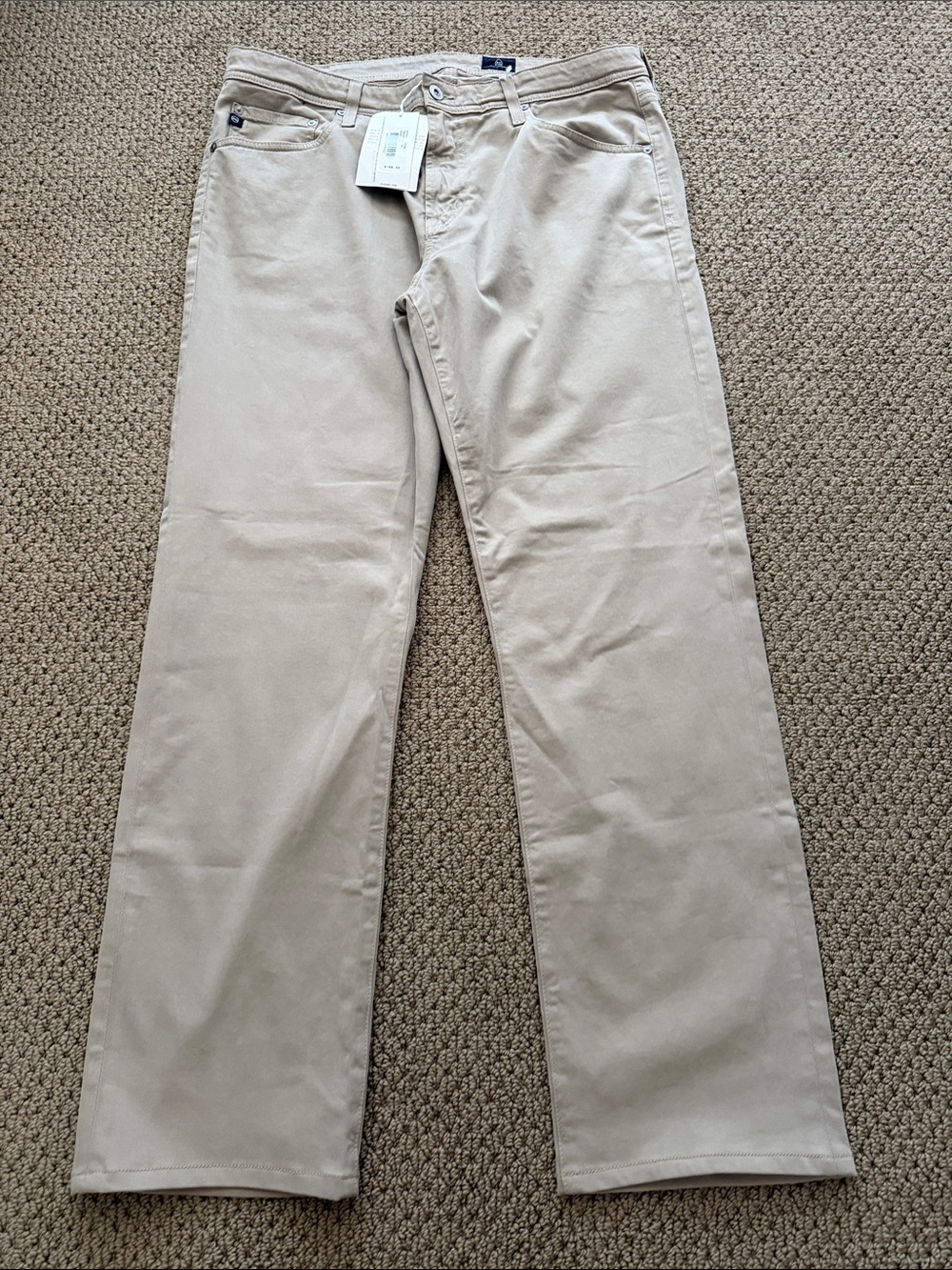 AG Adriano Goldschmied Men's Light Beige Chinos New With Tag!!!